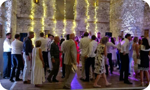 Bring the team together with games or a dance floor