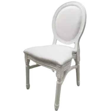 white-louis-chair