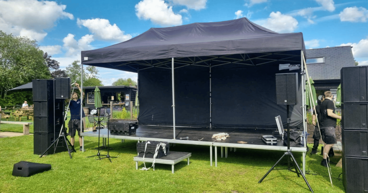 Outdoor Covered Stage Hire