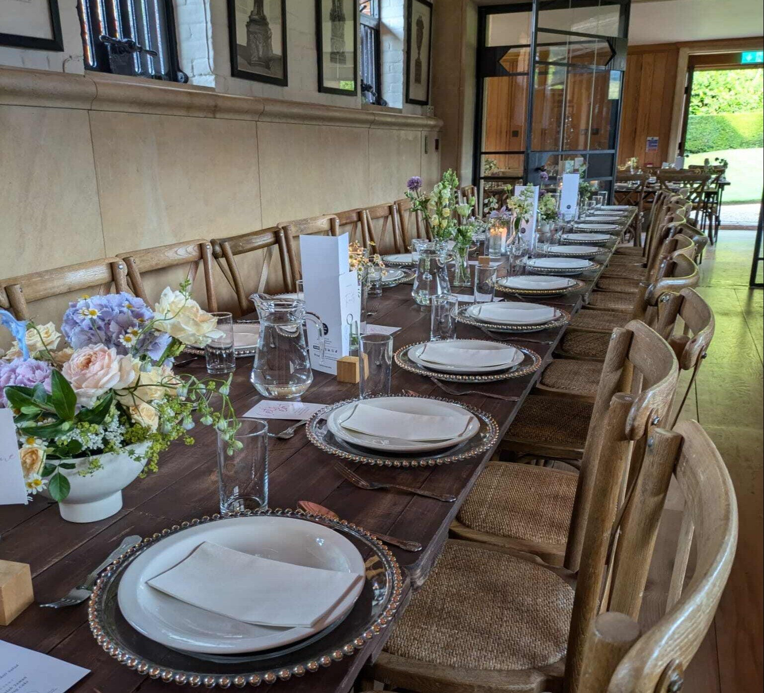 Table Setting in The South Hall